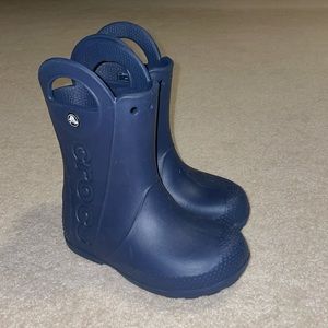 Croc rain boots.  ✨Like NEW✨